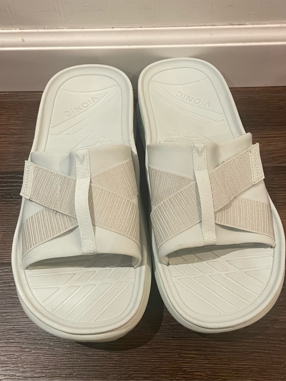 Vionic Rebound Recovery Unisex Sandal Orthotic Pastel Green Mens 10.5/Womens 12